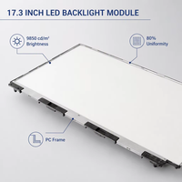 Module d'éclairage arrière LED TFT haute luminosité de 17,3 pouces, matériau PC, connexion PFC, certifié RoHS pour l'automobile, écran LCD extérieur