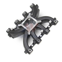 Collecteur d'admission de carburateur à simple plan en aluminium noir satiné usiné CNC MATCHWAY pour Chevy LS3 L92