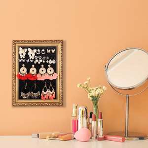 Vintage <b>Photo</b> Frame Jewelry Display Rack Earrings Necklace Hanging Board for Displaying Your Collections - Product Image 4