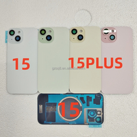10 pièces pour iPhone 14, 14 Plus, 15, 15 Plus, 15 Pro, 15 Pro Max, 16 Pro Max, 16 Plus, vitre arrière avec cadre, lunette métallique, anneau magnétique