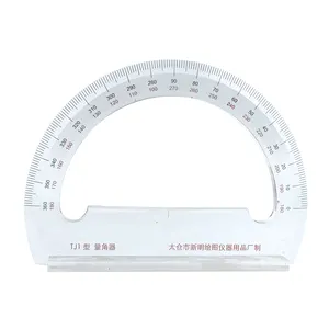 IMPA 471586 Marine angle degree measuring tools 180 DEG Half round plastic Standing nautical chart protractor