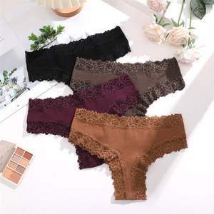 Bragas brasileñas de algodón para mujer, ropa interior sólida de uso diario, <span class=keywords><strong>calzoncillos</strong></span> cómodos para niñas, <span class=keywords><strong>calzoncillos</strong></span> suaves - Product Image 1