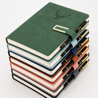 Carnet de notes personnalisé avec stylo, format A5, en cuir, personnalisable