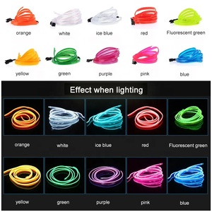 Dây đèn nội thất xe hơi 5m, đèn viền nội thất xe hơi, đèn <span class=keywords><strong>LED</strong></span> Neon RGB, đèn tạo không khí nội thất xe hơi - Product Image 2