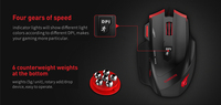 Havit — Souris D'Ordinateur de Gaming MS1005, accessoires pour Gamer, Souris légères