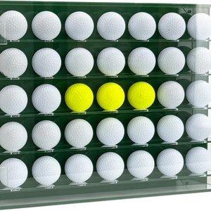 New Arrives Modern for Clear Acrylic <b>Wall</b> Mounted 36 Golf Balls Store <b>Display</b> Stand with Customized Logo - Product Image 2