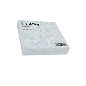 ผ้าเช็ดปากสีขาวแบบพับเก็บได้มีขนาดกำหนดได้1/4 - Product Image 6
