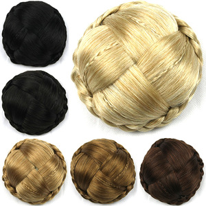 <span class=keywords><strong>Moño</strong></span> <span class=keywords><strong>de</strong></span> pelo rubio marrón Chignon, postizos <span class=keywords><strong>de</strong></span> rodillo sintético, <span class=keywords><strong>moño</strong></span> <span class=keywords><strong>de</strong></span> pelo <span class=keywords><strong>de</strong></span> fibra <span class=keywords><strong>de</strong></span> alta temperatura para sombreros <span class=keywords><strong>de</strong></span> mujer - Product Image 4