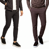 Pantalon de survêtement décontracté pour homme, coupe slim fuselée, en coton mélangé, extensible dans les 4 sens, style sport, personnalisable OEM, vente en gros