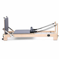 Appareil de Pilates Reformer à domicile avec 5 ressorts, logo personnalisé, pour entraînement de fitness en intérieur et mise en forme corporelle