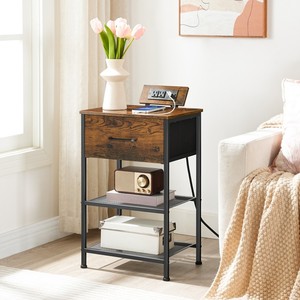 Phong cách công nghiệp cổ điển đầu giường Retro giường bên bảng mộc mạc antiqued phòng ngủ Tủ cổ đêm đứng cho giường bán buôn - Product Image 6