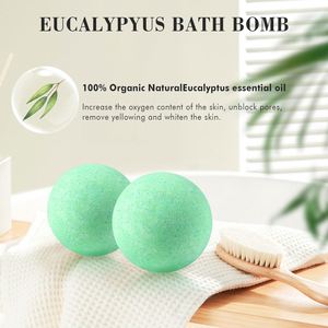Bombes de bain à l'huile essentielle d'eucalyptus de marque privée, produits de soin corporel pour le lavage du corps, relaxation des nerfs avec de l'huile d'arbre à thé <span class=keywords><strong>vert</strong></span> - Product Image 3