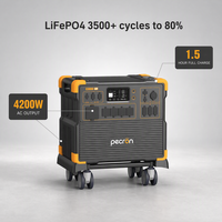 Générateur solaire portable 4200W 3840Wh avec batterie LiFePO4 pour camping-car et voyages routiers, charge rapide en 1,5 heure, vente en gros