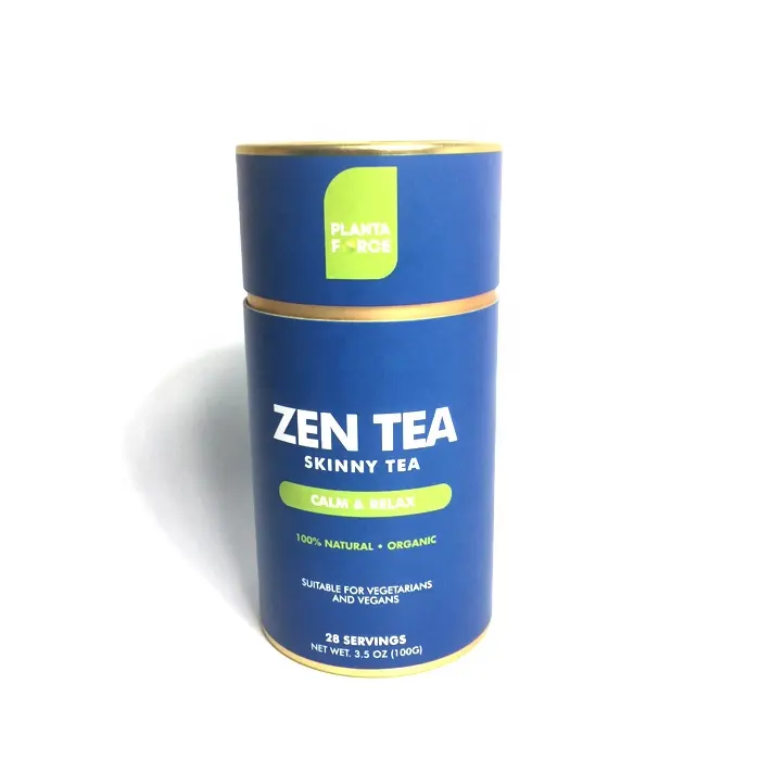 Eco-Friendly Modern Food Quality Cylinder Packaging Cardboard Tube For Coffee Tea Protein Powder Candle Jar