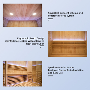 <span class=keywords><strong>Salle</strong></span> <span class=keywords><strong>de</strong></span> <span class=keywords><strong>sauna</strong></span> <span class=keywords><strong>hammam</strong></span> intérieure pour deux personnes avec luminothérapie rouge, <span class=keywords><strong>sauna</strong></span> traditionnel intérieur en cèdre 6KW pour <span class=keywords><strong>salle</strong></span> <span class=keywords><strong>de</strong></span> <span class=keywords><strong>sport</strong></span> - Product Image 4