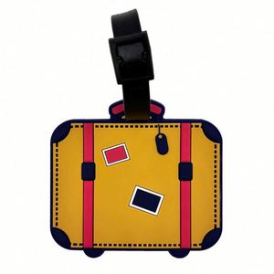 Étiquettes de bagages en PVC souple, personnalisables (taille et couleur), avec logo, étanches, pour voyage, vente en gros, prix usine, 2021 - Product Image 3
