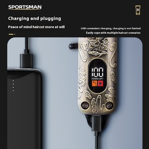 <span class=keywords><strong>Rasoir</strong></span> électrique <span class=keywords><strong>sans</strong></span> <span class=keywords><strong>fil</strong></span> rechargeable professionnel pour hommes avec batterie, lame en acier inoxydable, charge rapide, auto-lavage, pour usage domestique - Product Image 4