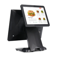 Terminal de point de vente MATSUDAPOS OEM ODM ST8800, écran double 15 pouces, haute performance, Intel I3/i5, 32 Go de RAM, Wi-Fi 6/Bluetooth 5.2