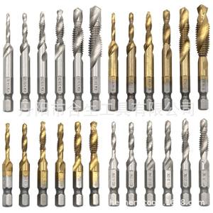 Macho de roscar métrico Mr Drill de 6 mm con revestimiento de titanio para taladradora de acero, juego de machos HSS - Product Image 2