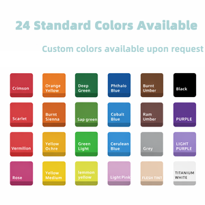 Botella de plástico no tóxica para artistas, embalaje de pintura acrílica de color, profesional, 500ML - Product Image 6