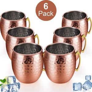 <span class=keywords><strong>Tasse</strong></span> pour boisson, mulet de moscou en <span class=keywords><strong>cuivre</strong></span>, en acier inoxydable et extérieur en métal, chope, accessoire de cuisine - Product Image 3