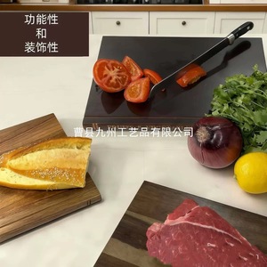 Juego de tablas de cortar de madera de acacia, 3 piezas, bandeja rectangular para servir en la cocina, para carne y fiestas - Product Image 4