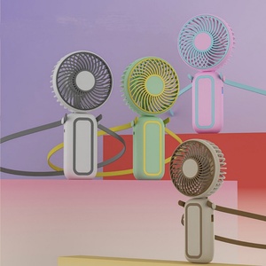 Summer Portable Mini Pocket Fan Three-Speed Rechargeable USB Electric Air Cooling Design Beautiful 5V English-speaking <b>Plastic</b> - Product Image 5
