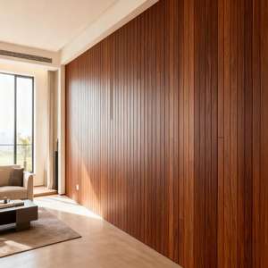 ورق جدران ثلاثي الأبعاد ذاتي اللصق من ألياف الخيزران عالية الكثافة ومقاوم للماء وعصري للاستخدام الخارجي في الفيلات والساحات وصالات الألعاب الرياضية والمنازل - Product Image 2