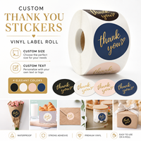 Autocollant d'emballage circulaire personnalisé pour marque de boulangerie, impression de logo, autocollant en vinyle auto-adhésif, imperméable, étiquette ronde pour sceller les aliments, rouleau d'autocollants