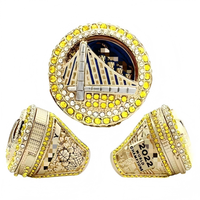Anillo Conmemorativo Clásico de Baloncesto 2022, Joyería Conmemorativa para Hombres, Colección de Fans, Regalo con Caja