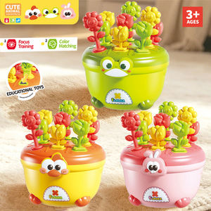 Jouet d'insertion de pots de fleurs, correspondance des couleurs, motricité fine, interaction parent-enfant, apprentissage précoce, cadeau pour les tout-petits - Product Image 2