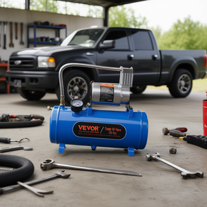Compresseur d'air Vevor, réservoir 6L, 120 Psi, 12V, pour kit de klaxon de camionnette, voiture, véhicule - Product Image 2