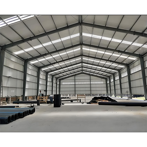Edificio de Estructura de Acero Ligero de Gran Envergadura, Edificio Metálico Prefabricado con Resistencia al Viento, Almacén Industrial, Taller, Fábrica - Product Image 1