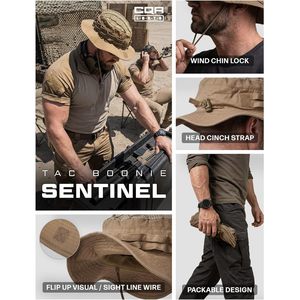 Custom Men's Tactical Boonie <b>Hat</b> Breathable Mesh Bucket <b>Hat</b> for Hunting Hiking Fishing Outdoor Activities - Product Image 6