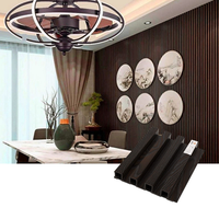 Panneaux de revêtement mural en WPC de 168 mm au design bois, imperméables, excellent panneau mural en PVC, poutres en WPC pour murs intérieurs