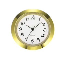 Quartz metal round insert clock mini clock insert 37mm watch inserts wholesale GuangDong