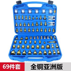 Car Air Conditioning Leak Detection Tools Pure Copper 69 Piece Set For Automotive Repair And Testing - Product Image 1