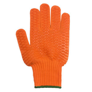 Alta calidad espesar protección contra el frío y gran agarre panal entrecruzado patrón PVC revestimiento de seguridad guantes de trabajo - Product Image 4