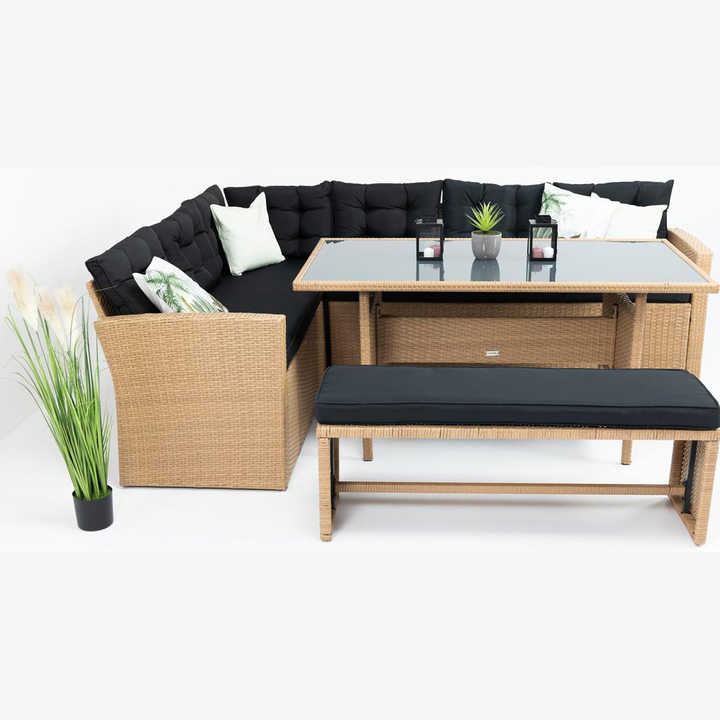 Garden Balcony Terrace Pe Rattan Outdoor Garden Nordic Designed Corner