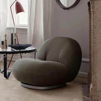 Fauteuil Cloud Lazy Sofa individuel en forme de poire, revêtement en laine d'agneau, sans assemblage requis, blanc, design minimaliste moderne, petit modèle.