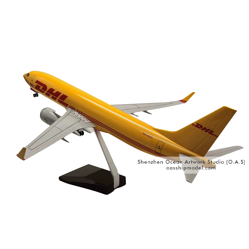 Модель самолета 1:85, Модель самолетов с легкими 737 DHL, авиамоделисты 47 см