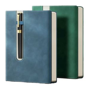 Vente en gros 2023 Agenda scolaire personnalisé pour entreprise, carnet A5, couverture en cuir PVC, reliure thermique/à spirale, 100 feuilles - Product Image 1