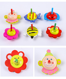 <span class=keywords><strong>Toupie</strong></span> en bois miniature pour enfants avec logo personnalisé, <span class=keywords><strong>dessin</strong></span> <span class=keywords><strong>animé</strong></span> animal, pour les enfants <span class=keywords><strong>de</strong></span> 5 à 7 ans - Product Image 5
