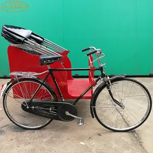Chinese Tradition Rickshaw Tricycle Passenger Car Human Pedal Tricycle Bicycle