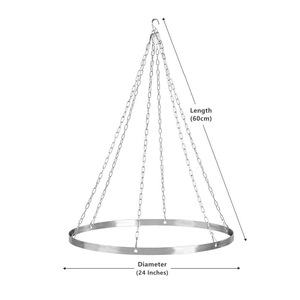 <span class=keywords><strong>Kit</strong></span> de suspension de rideau de <span class=keywords><strong>plafond</strong></span> en métal argenté de 24 pouces pour décorations de <span class=keywords><strong>mariage</strong></span> - Product Image 6