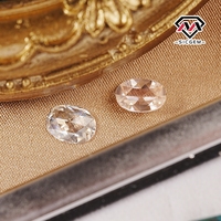 Pierre de Moissanite de taille personnalisée en vrac de qualité 6A-7A, coupe ovale, mêlée 2mm * 4mm-10mm * 14mm, pierre précieuse blanche coupée de Chine, vente en gros
