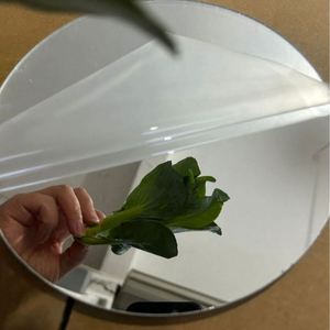 Wholesale 2024 New 20*20 High Quality Wholesale Custom Bohemian Modern Flexible Frame Less Small Oval <b>Acrylic</b> <b>Mirror</b> Combination - Product Image 2