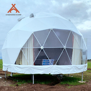 Tente dôme géodésique de luxe Kawagebo Kamp (KK) <span class=keywords><strong>6m</strong></span>/7m/8m en PVC pour fêtes, salons professionnels, camping, glamping, hôtel, avec salle de bain - Product Image 4