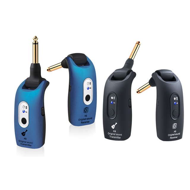 A9 2.4GHz Rechargeable Wireless Guitar System Guitar Transmitter & Receiver Set Electric Wind Instruments Pickup Type