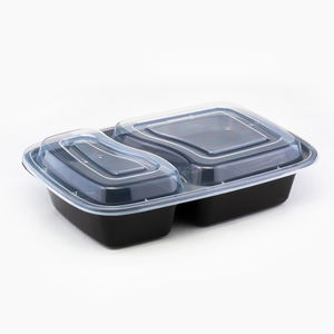Wegwerp voedselcontainers groothandel gratis sample 2 3 compartimenten voedselwarmer container voor restaurantgebruik - Product Image 1